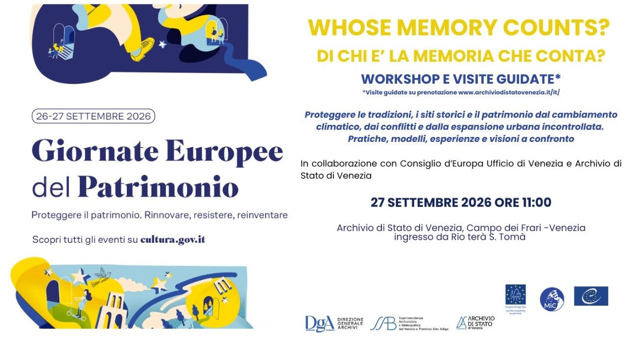 WHOSE MEMORY COUNTS? DI CHI E’ LA MEMORIA CHE CONTA?